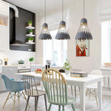 Modern Industrial Mini Metal Geometric Pendant Light for Kitchen Island and Dining Room Hanging Fixture