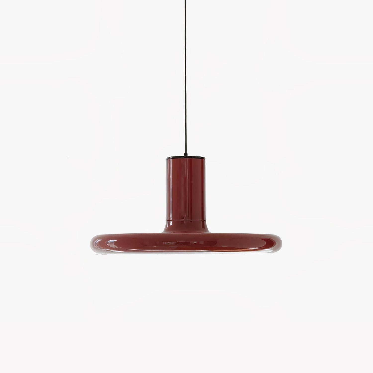 Modern Industrial Red Aluminum Pendant Light for Kitchen Island and Dining Room