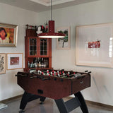 Modern Industrial Red Aluminum Pendant Light for Kitchen Island and Dining Room