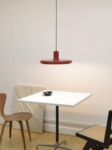 Modern Industrial Red Aluminum Pendant Light for Kitchen Island and Dining Room