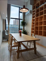 Modern Industrial Red Aluminum Pendant Light for Kitchen Island and Dining Room