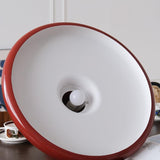 Modern Industrial Red Aluminum Pendant Light for Kitchen Island and Dining Room