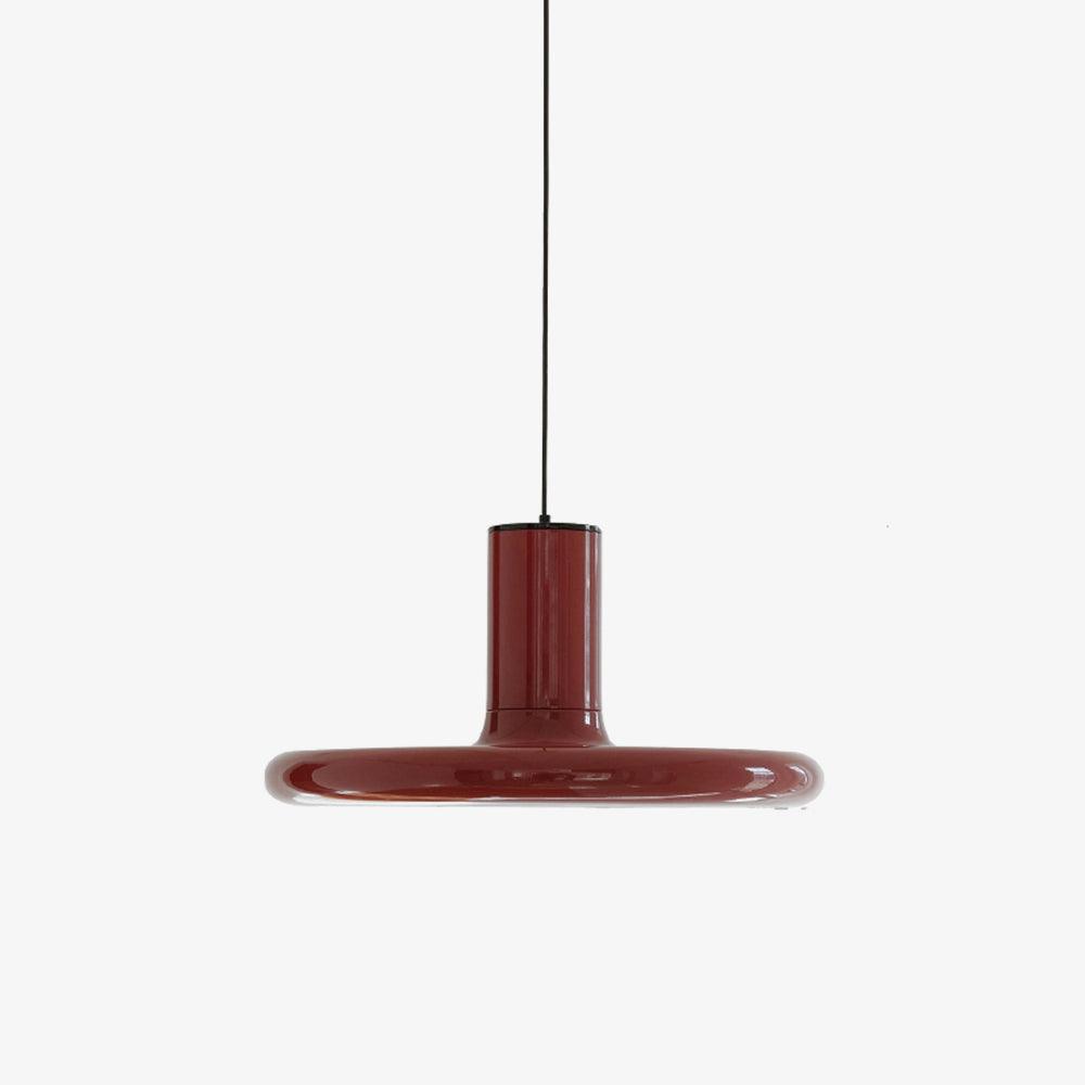 Modern Industrial Red Aluminum Pendant Light for Kitchen Island and Dining Room