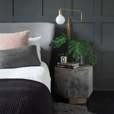 Modern Industrial Rotating Swing Arm Wall Sconce Set of 2 Brass and Black Adjustable Lamp