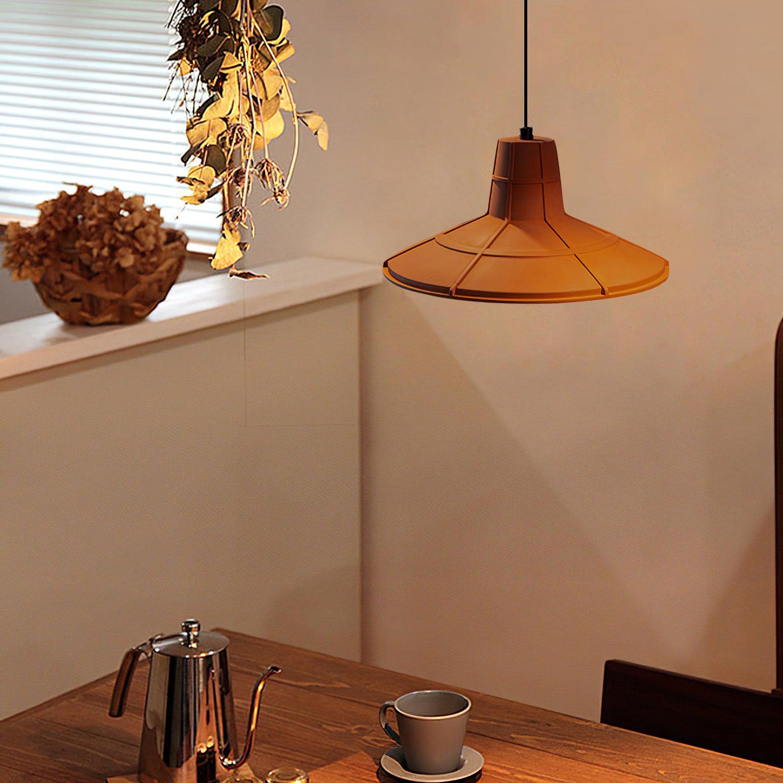 Modern Industrial Skeleton Cement Pendant Light Vintage Cast Mold Style Ceiling Hanging Lamp