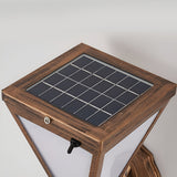 Modern Industrial Solar Powered LED Outdoor Wall Sconce Waterproof Tapered Exterior Porch Light