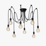 Modern Industrial Spider Adjustable Multi Arm Ceiling Chandelier Pendant Light