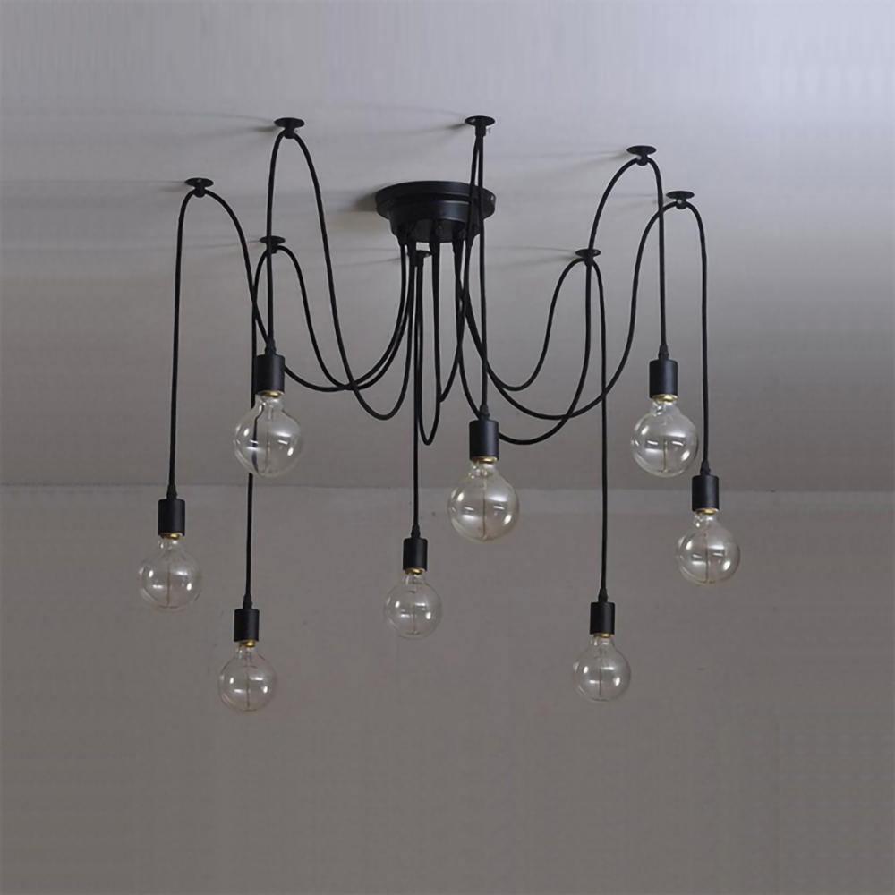 Modern Industrial Spider Adjustable Multi Arm Ceiling Chandelier Pendant Light