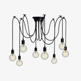 Modern Industrial Spider Adjustable Multi Arm Ceiling Chandelier Pendant Light