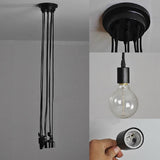 Modern Industrial Spider Adjustable Multi Arm Ceiling Chandelier Pendant Light