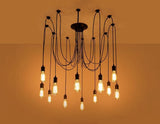 Modern Industrial Spider Adjustable Multi Arm Ceiling Chandelier Pendant Light