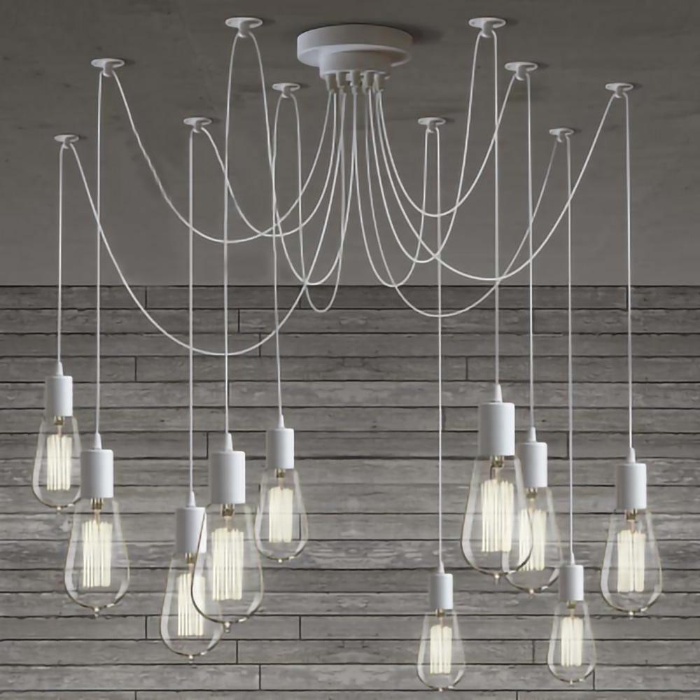 Modern Industrial Spider Adjustable Multi Arm Ceiling Chandelier Pendant Light