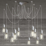 Modern Industrial Spider Adjustable Multi Arm Ceiling Chandelier Pendant Light