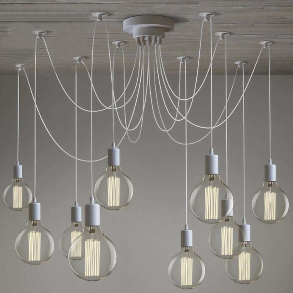 Modern Industrial Spider Adjustable Multi Arm Ceiling Chandelier Pendant Light