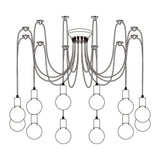 Modern Industrial Spider Adjustable Multi Arm Ceiling Chandelier Pendant Light