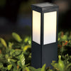 Modern Industrial Square Solar Landscape Path Lights Waterproof LED Outdoor Garden Lighting
