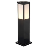 Modern Industrial Square Solar Landscape Path Lights Waterproof LED Outdoor Garden Lighting