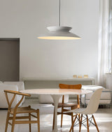 Modern Integrated LED Droplight Aluminum Pendant Lamp with White Acrylic Diffuser