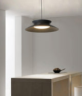 Modern Integrated LED Droplight Aluminum Pendant Lamp with White Acrylic Diffuser