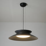 Modern Integrated LED Droplight Aluminum Pendant Lamp with White Acrylic Diffuser