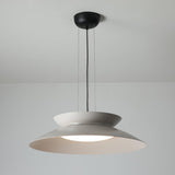 Modern Integrated LED Droplight Aluminum Pendant Lamp with White Acrylic Diffuser