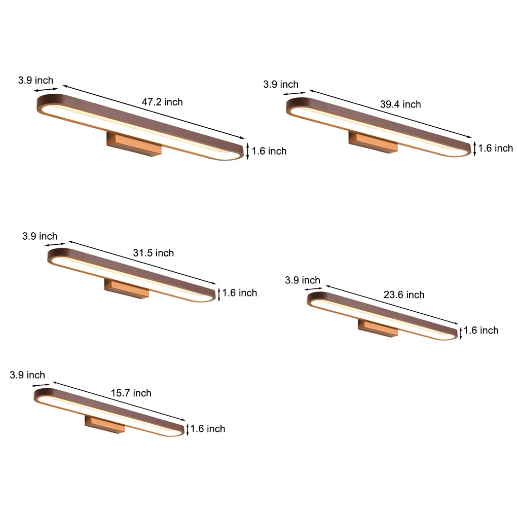 Modern Integrated LED Mirror Vanity Light Bar for Bathroom and Dressing Room in Aluminum