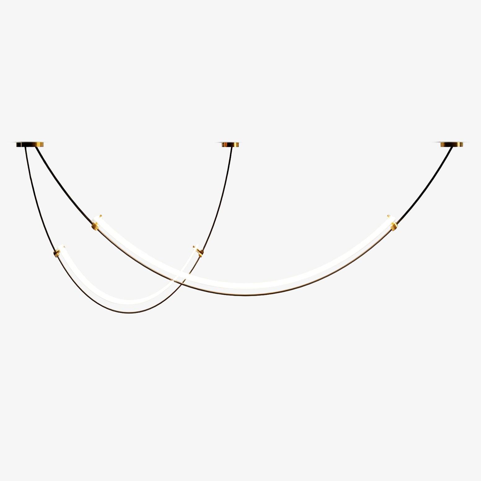 Modern Integrated LED Neon Pendant Lamp Minimalist Circular Ceiling Light Fixture