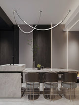 Modern Integrated LED Neon Pendant Lamp Minimalist Circular Ceiling Light Fixture