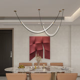 Modern Integrated LED Neon Pendant Lamp Minimalist Circular Ceiling Light Fixture