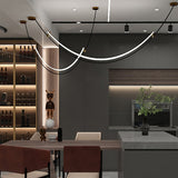 Modern Integrated LED Neon Pendant Lamp Minimalist Circular Ceiling Light Fixture