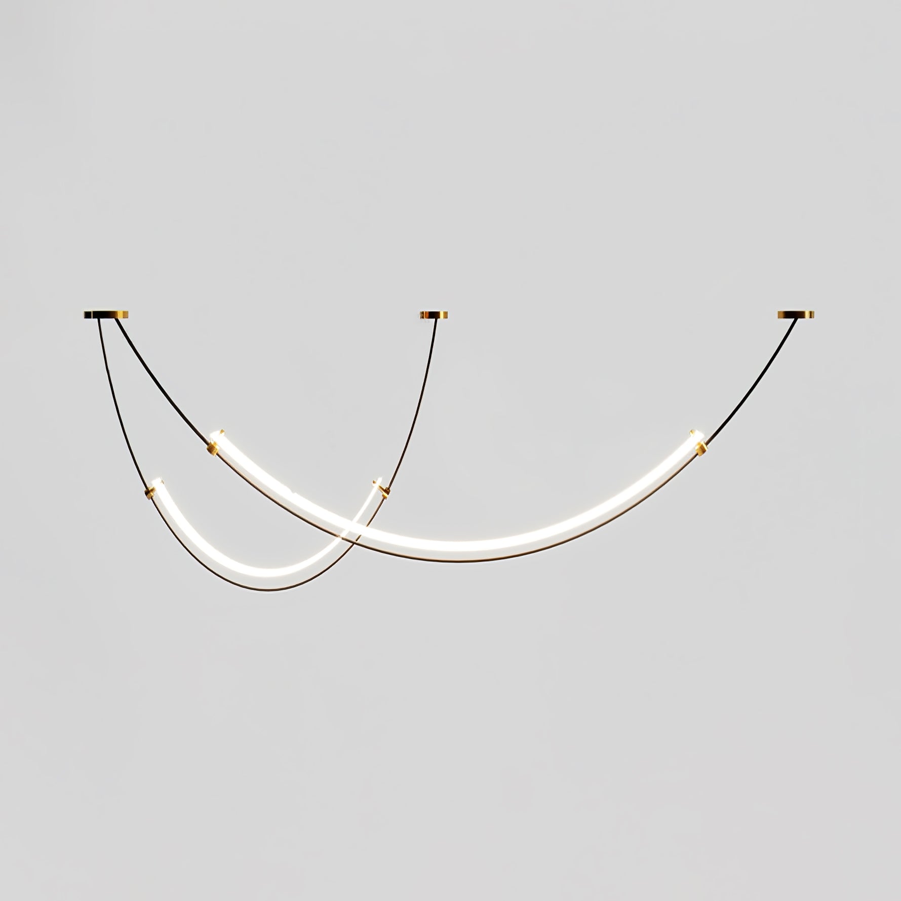 Modern Integrated LED Neon Pendant Lamp Minimalist Circular Ceiling Light Fixture