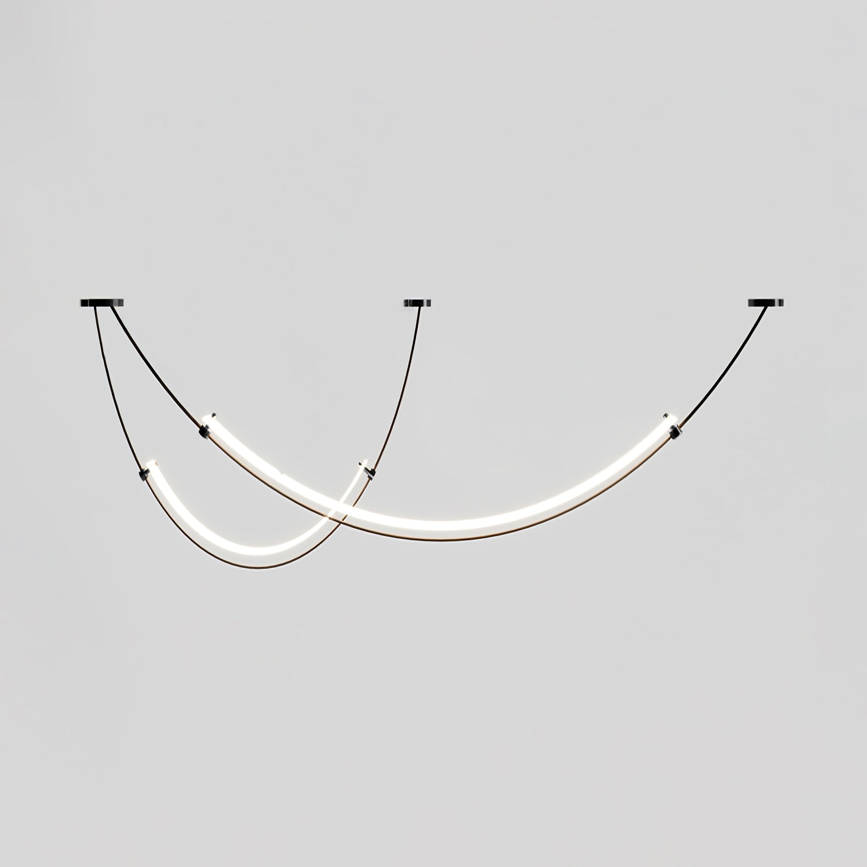 Modern Integrated LED Neon Pendant Lamp Minimalist Circular Ceiling Light Fixture