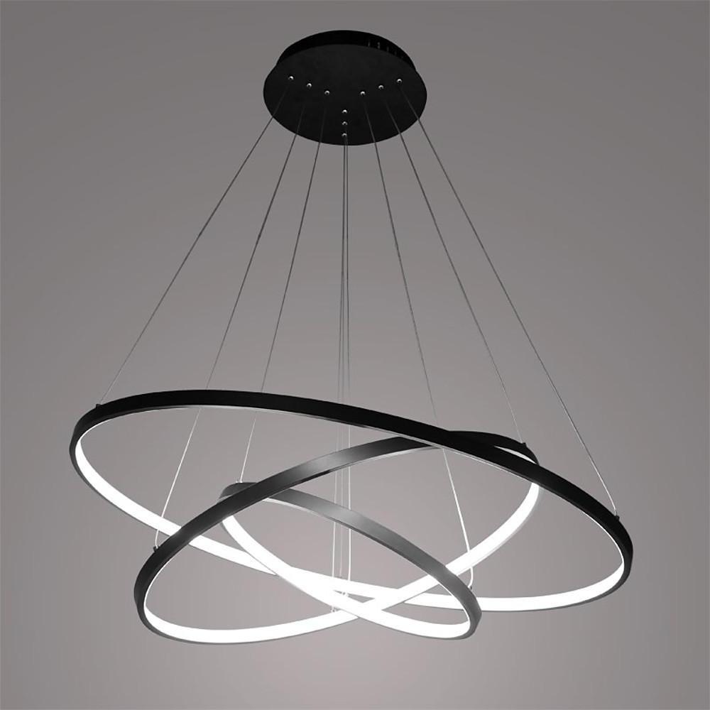 Modern Interweaved Ring Dimmable LED Chandelier Adjustable Contemporary Pendant Light