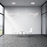 Modern Interweaving Curved LED Pendant Light Dimmable Adjustable Ceiling Hanging Lamp for Kitchen Island