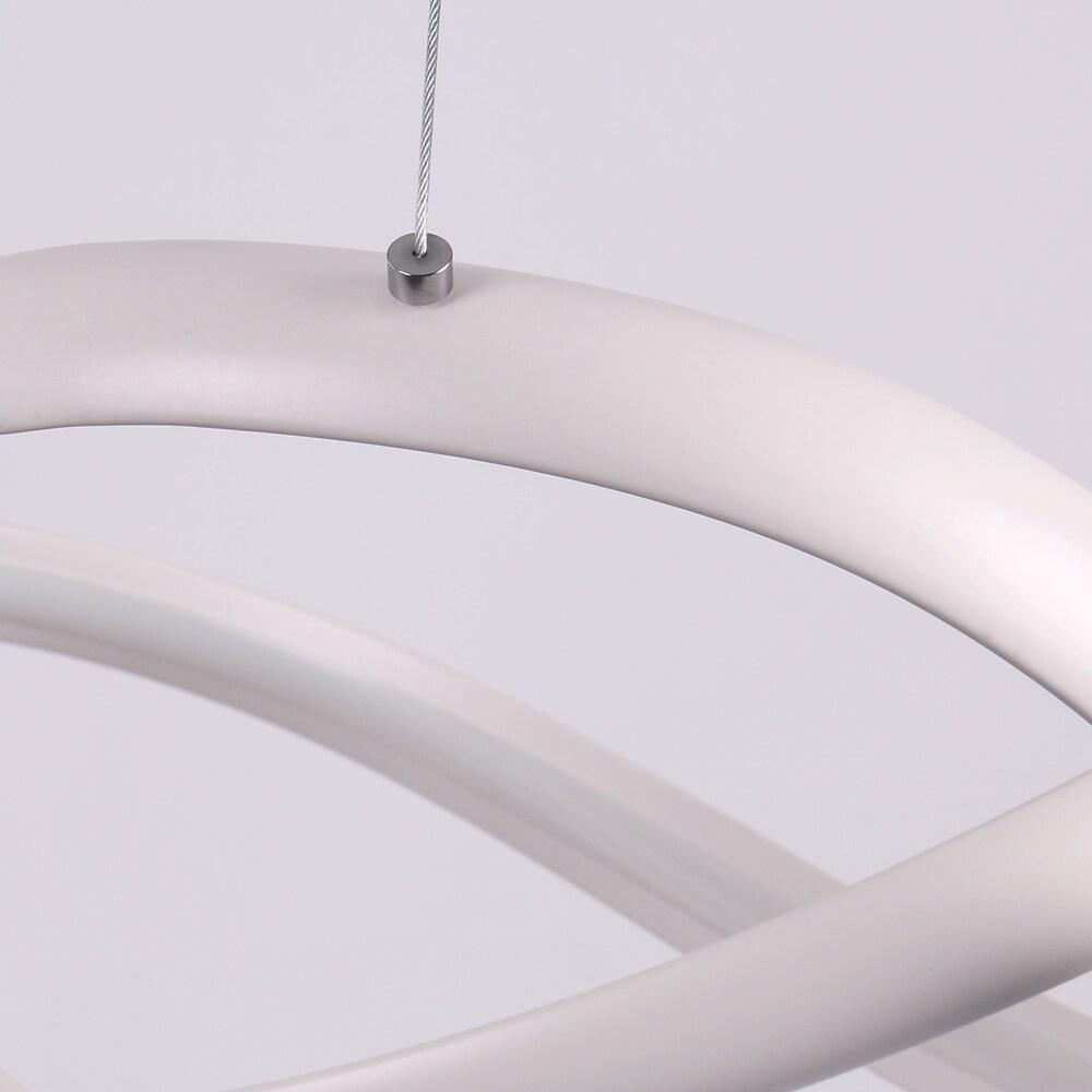 Modern Interweaving Curved LED Pendant Light Dimmable Adjustable Ceiling Hanging Lamp for Kitchen Island