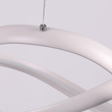 Modern Interweaving Curved LED Pendant Light Dimmable Adjustable Ceiling Hanging Lamp for Kitchen Island