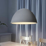 Modern Inverted Cup LED Cement Pendant Light Industrial Hanging Lamp for Kitchen and Dining