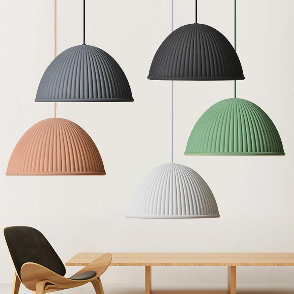 Modern Inverted Cup LED Cement Pendant Light Industrial Hanging Lamp for Kitchen and Dining