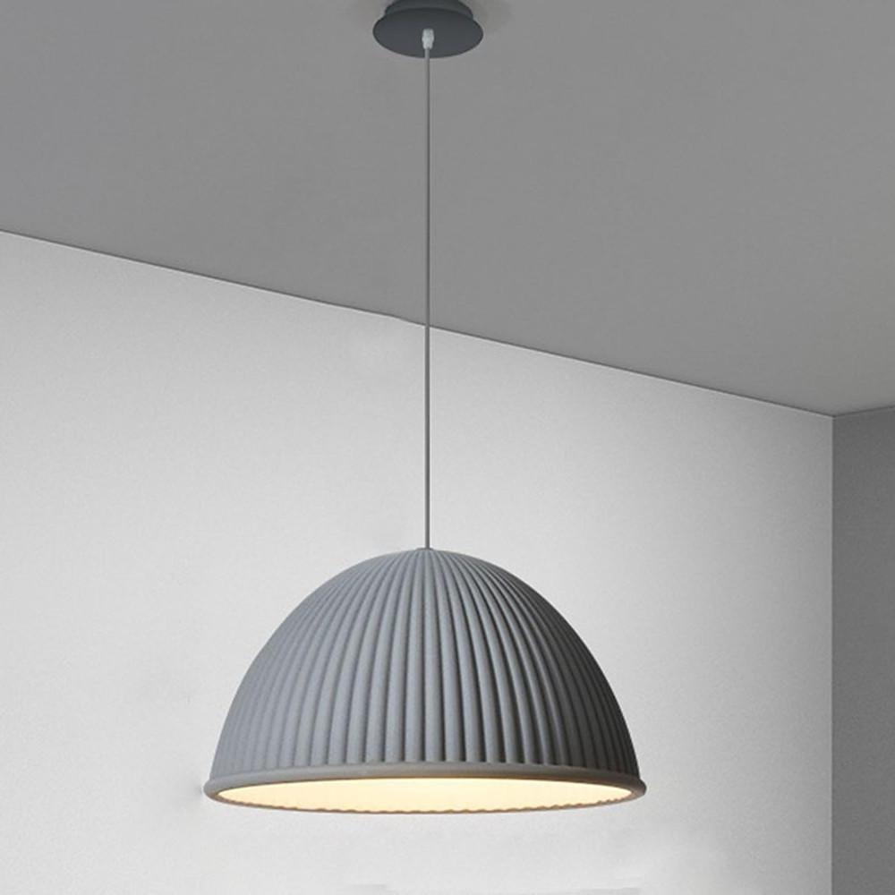 Modern Inverted Cup LED Cement Pendant Light Industrial Hanging Lamp for Kitchen and Dining