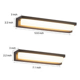 Modern IP54 Waterproof Linear LED Outdoor Wall Sconce Stainless Steel Lighting for Garden Villa
