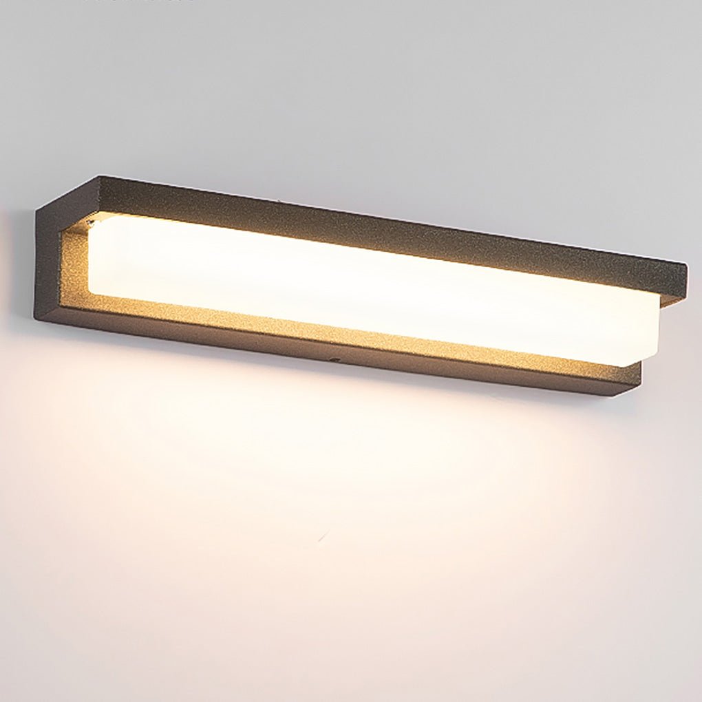 Modern IP54 Waterproof Linear LED Outdoor Wall Sconce Stainless Steel Lighting for Garden Villa