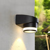 Modern IP65 Waterproof Aluminum Outdoor Wall Washer Light Black LED Sconce for Exterior Home Decor