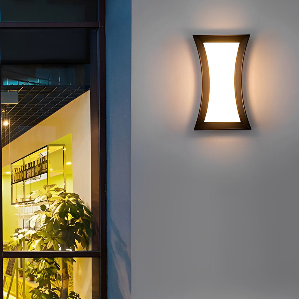 Modern IP65 Waterproof Aluminum Wall Sconce Minimalist LED Outdoor Light for Garden and Porch