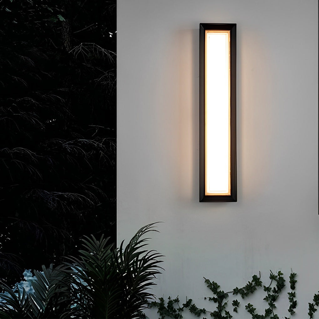 Modern IP65 Waterproof Aluminum Wall Sconce Minimalist LED Outdoor Light for Garden and Porch