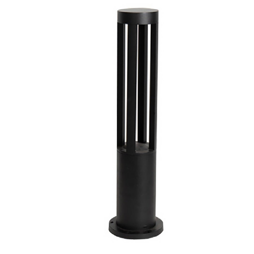 Modern IP65 Waterproof Black Outdoor Pathway Lights Round Strip Landscape Lawn Lamps