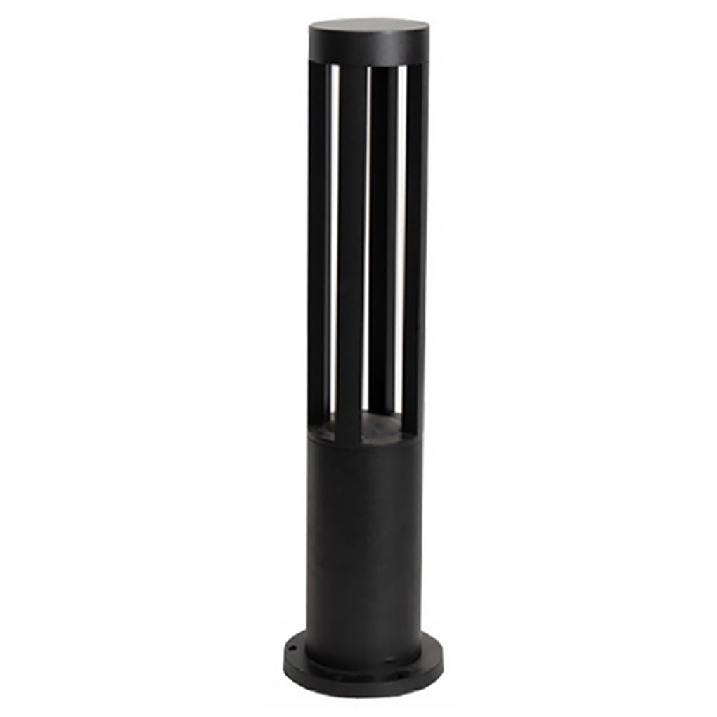 Modern IP65 Waterproof Black Outdoor Pathway Lights Round Strip Landscape Lawn Lamps