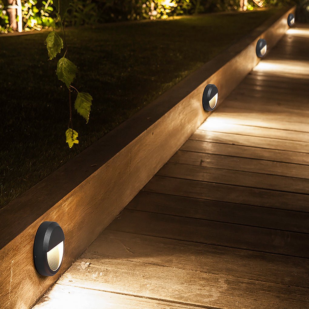 Modern IP65 Waterproof LED Outdoor Step Lights for Garden Path and Villa Wall Lighting