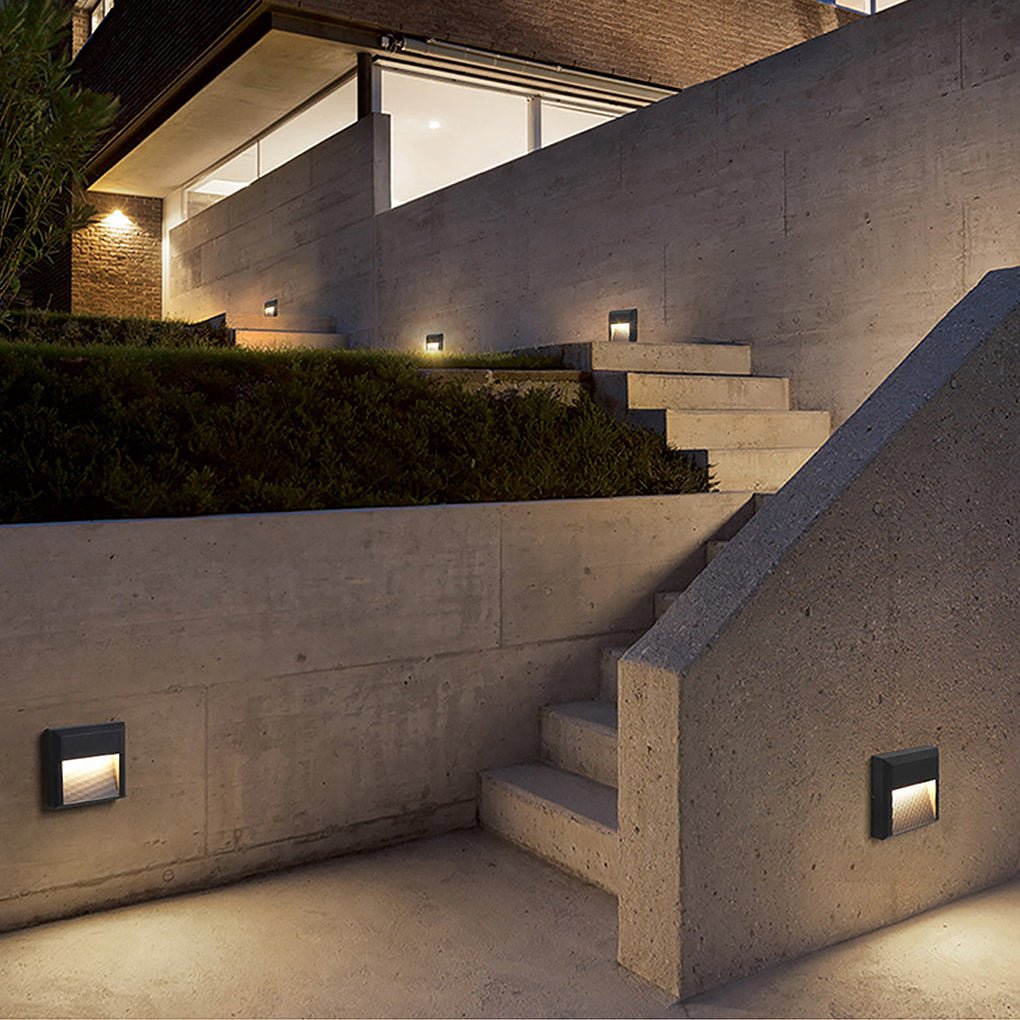 Modern IP65 Waterproof LED Outdoor Step Lights for Garden Path and Villa Wall Lighting