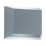 Modern IP65 Waterproof LED Outdoor Wall Sconce Grey Aluminum Exterior Up and Down Lighting for Villa Garden