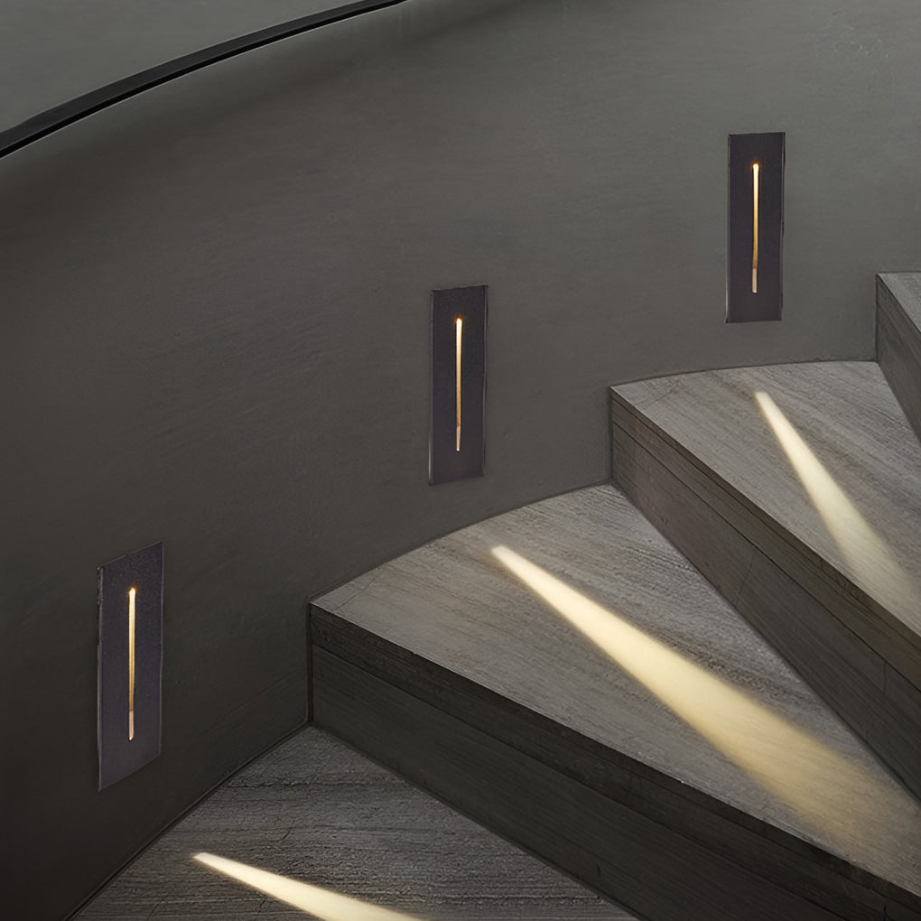 Modern IP65 Waterproof LED Recessed Stair Light Outdoor 3W Aluminum Step Wall Lamp